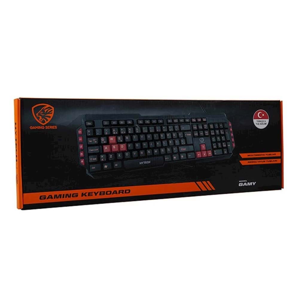 HYTECH HYK-46 GAMYSİYAH OYUNCU KLAVYESİ