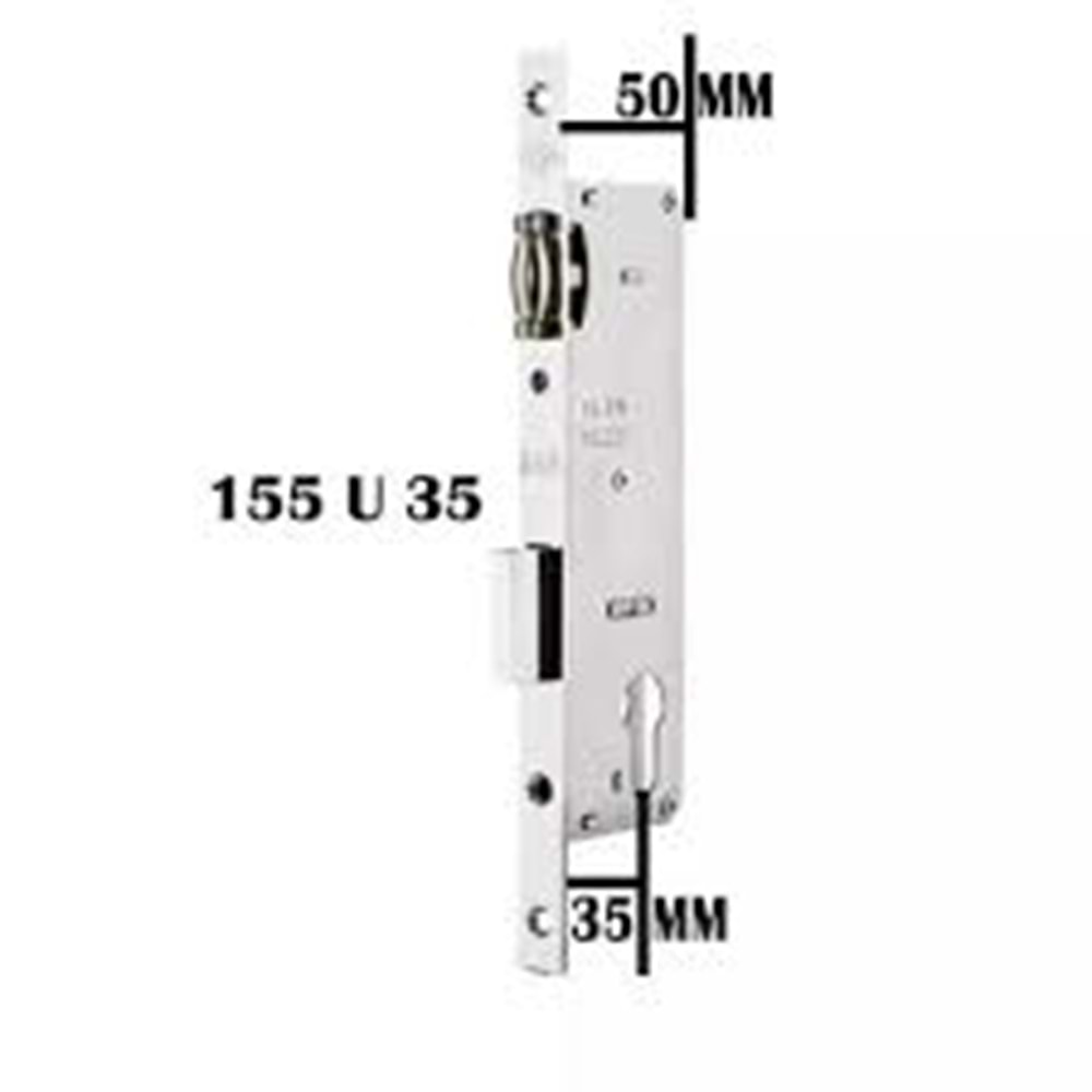 KALE 155 - U MAKARALI DAR TİP SİLİNDİRLİ KİLİT 20 mm