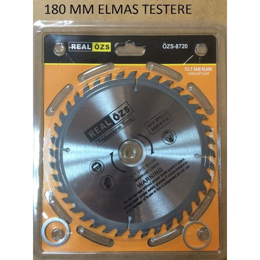 SUNTA - AHŞAP ELMAS DAİRE TESTERE 180 mm x 40 T x 30 mm