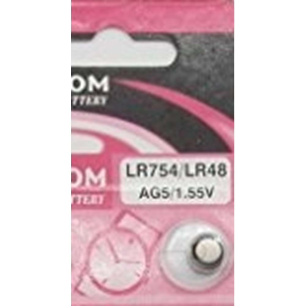 AG5 - LR754H - 393A 1,5V Pil ( 1 ADET FİYATIDIR )