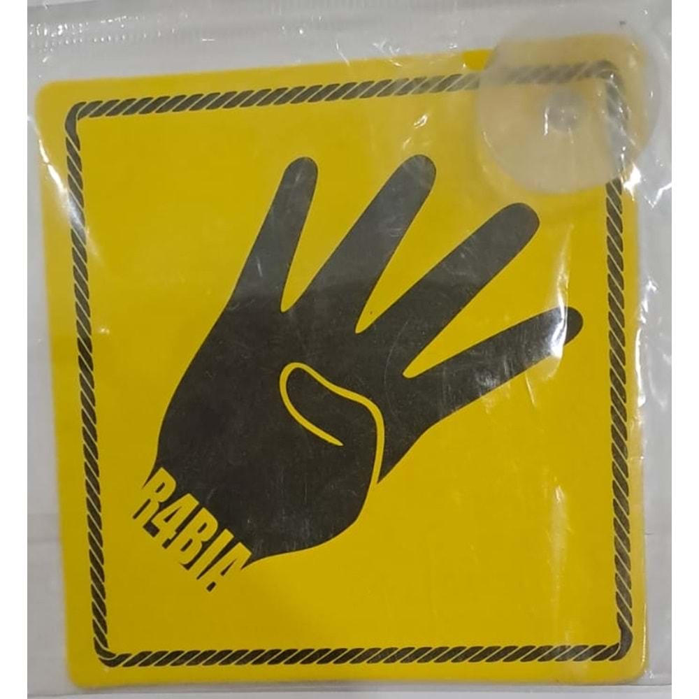 ARABA YAZISI (STİCKER) VANTUZLU ( 11 x 11 cm ) - R4BIA