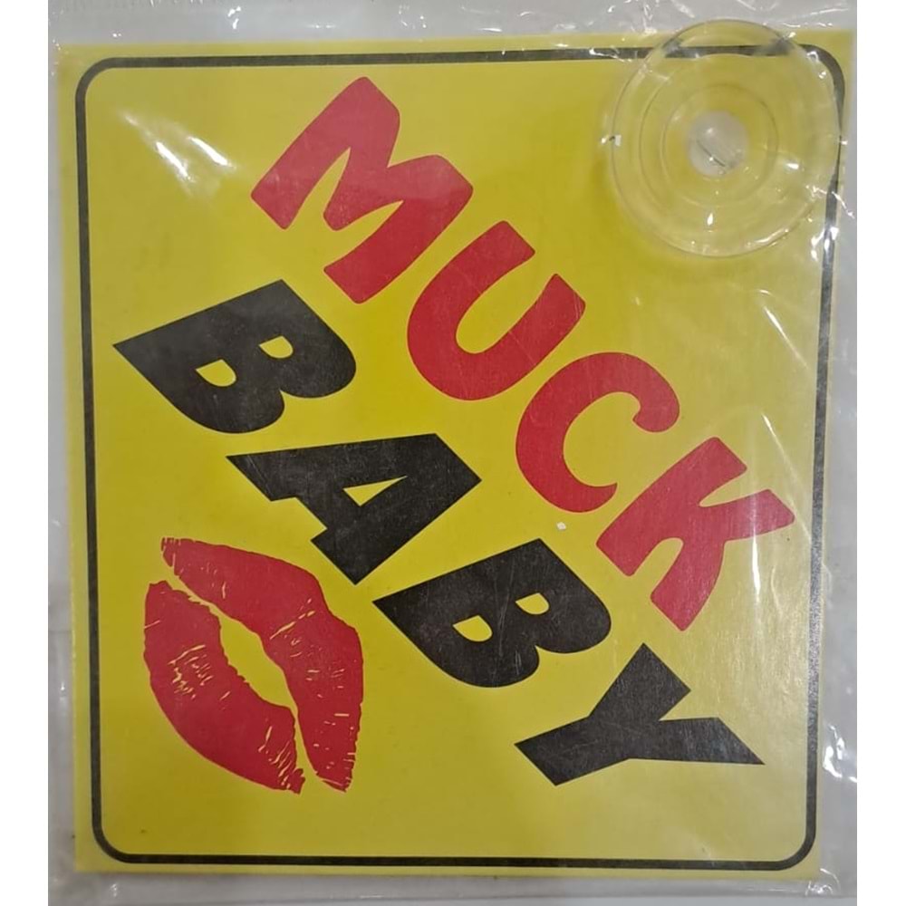 ARABA YAZISI (STİCKER) VANTUZLU ( 11 x 11 cm ) - MUCK BABY