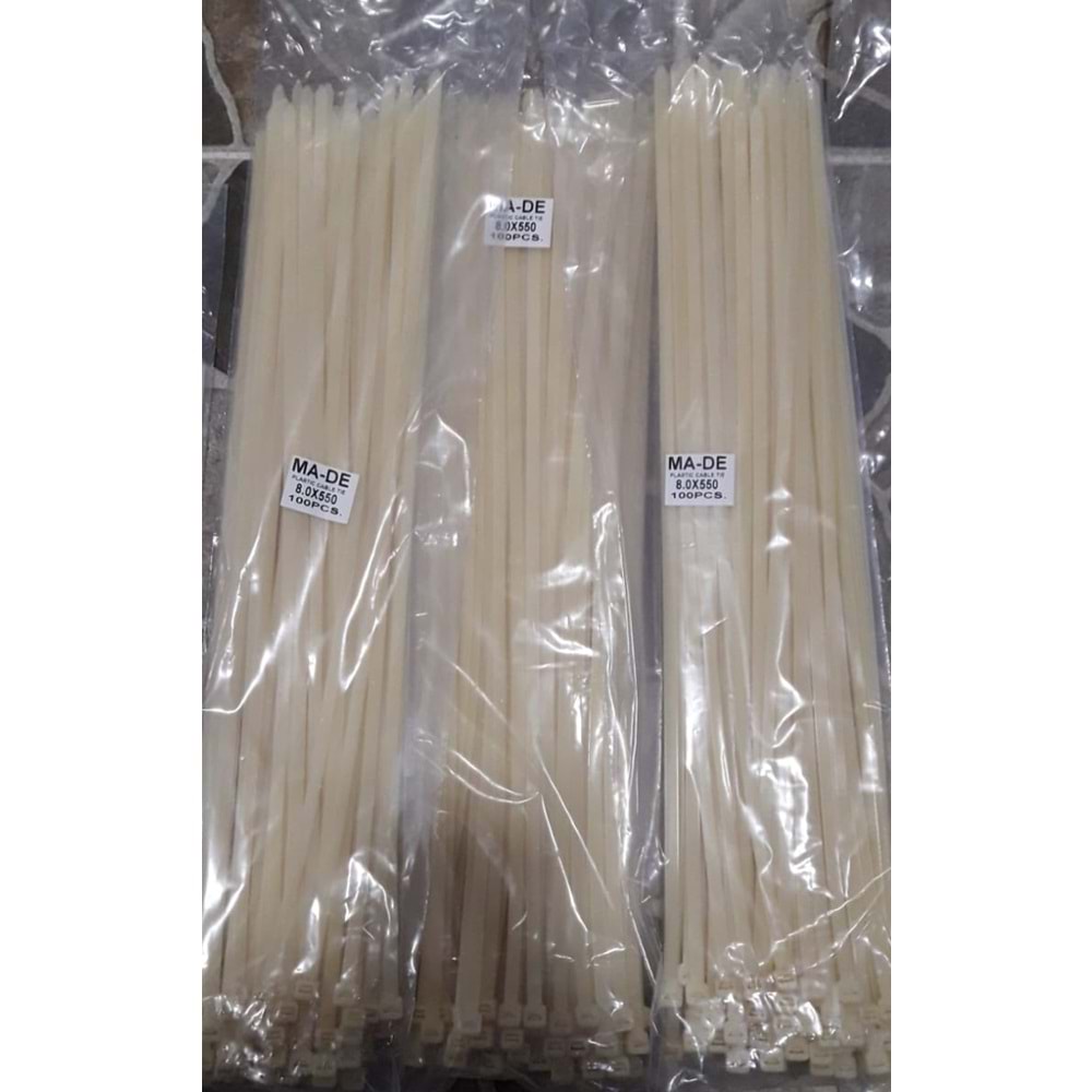 MA-DE KABLO BAĞI 8,0X550 mm KREM ( 1 ADET FİYATIDIR )