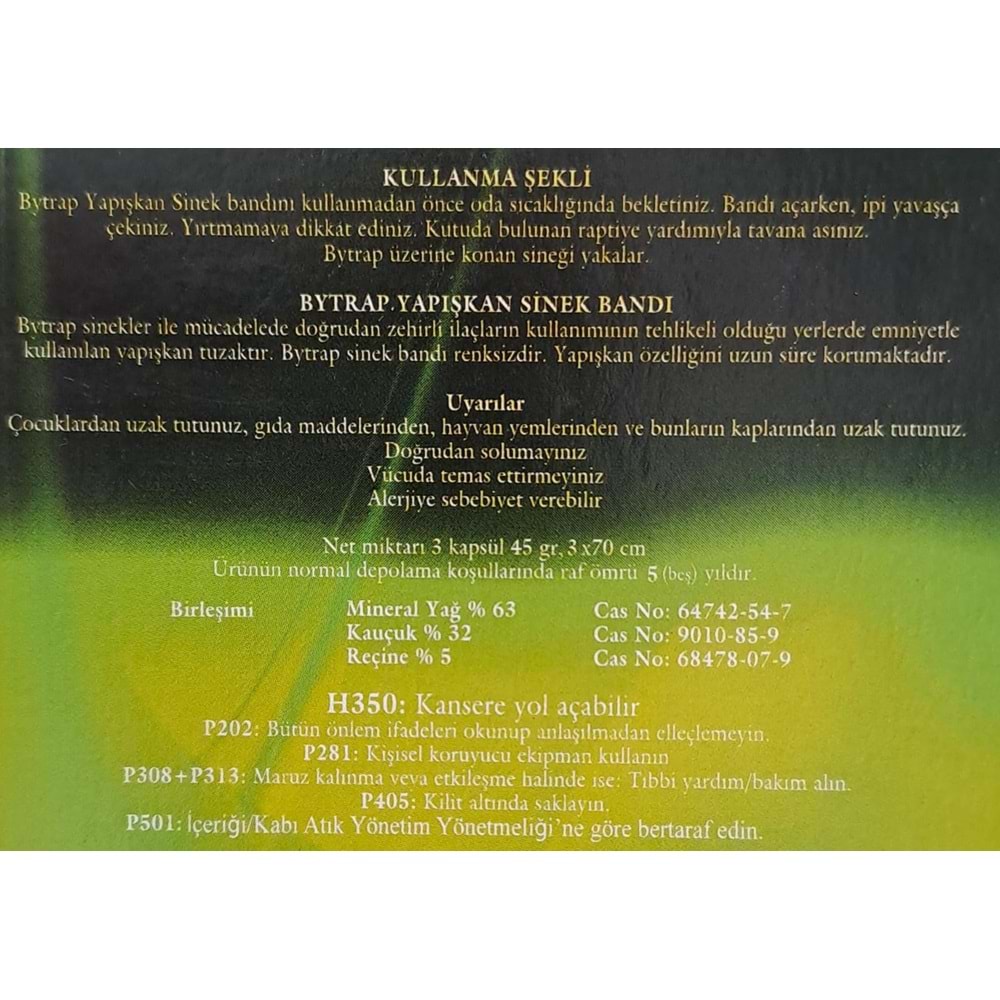 BYTRAP YAPIŞKAN SİNEK BANDI 3 LÜ PAKET