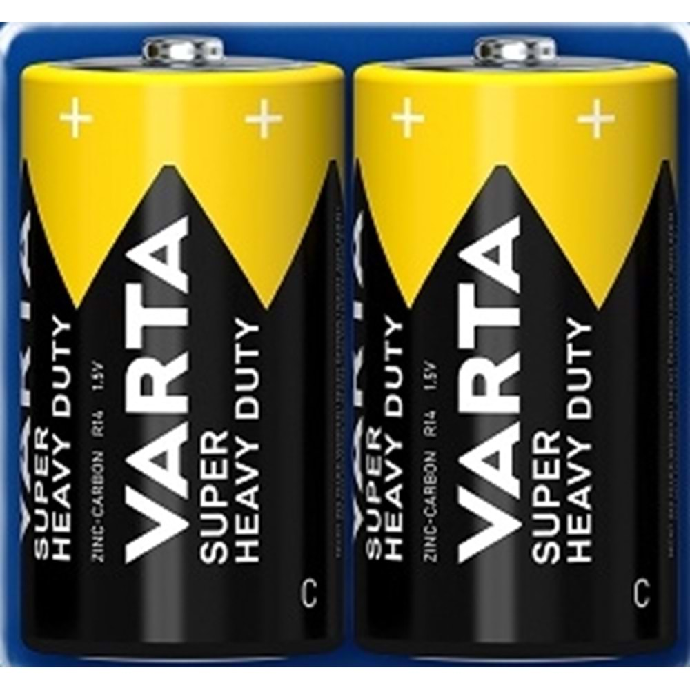 VARTA SUPER HEAVY DUTY - ORTA PİL 2Lİ PAKET