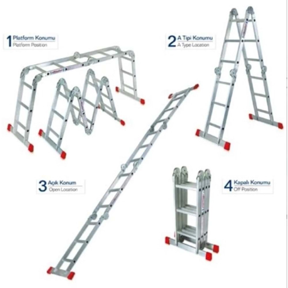 AKROBAT MERDİVEN 4,70 METRE & ÇOK AMAÇLI MERDİVEN 4,70 METRE