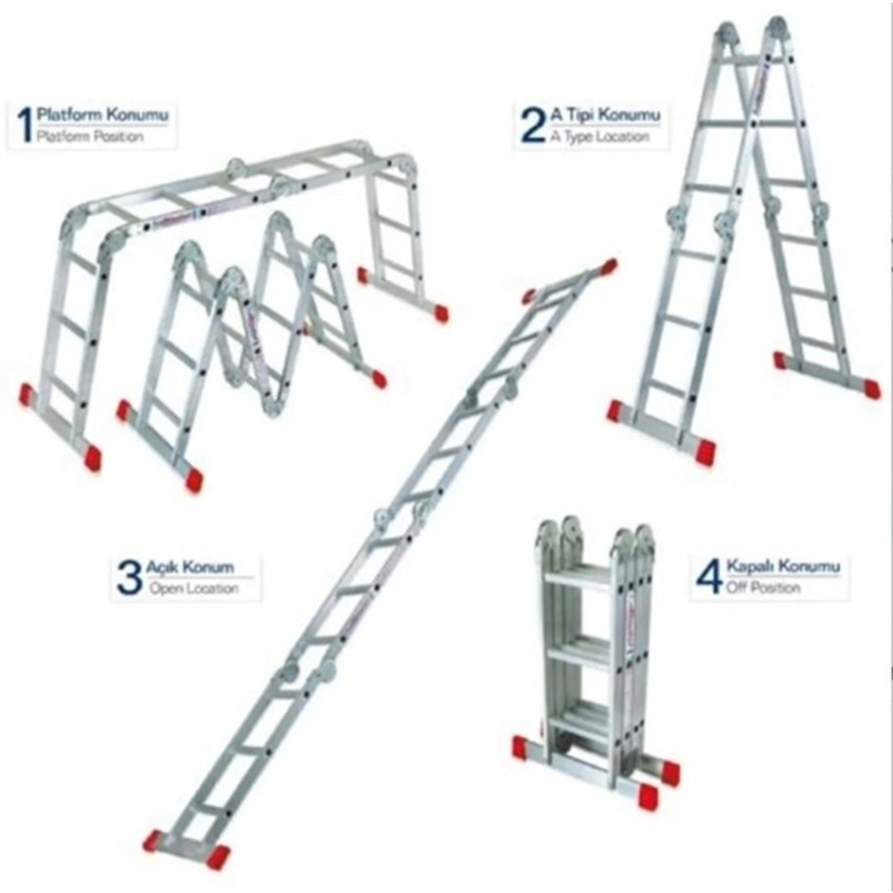 AKROBAT MERDİVEN 3,70 METRE & ÇOK AMAÇLI MERDİVEN 3,70 METRE