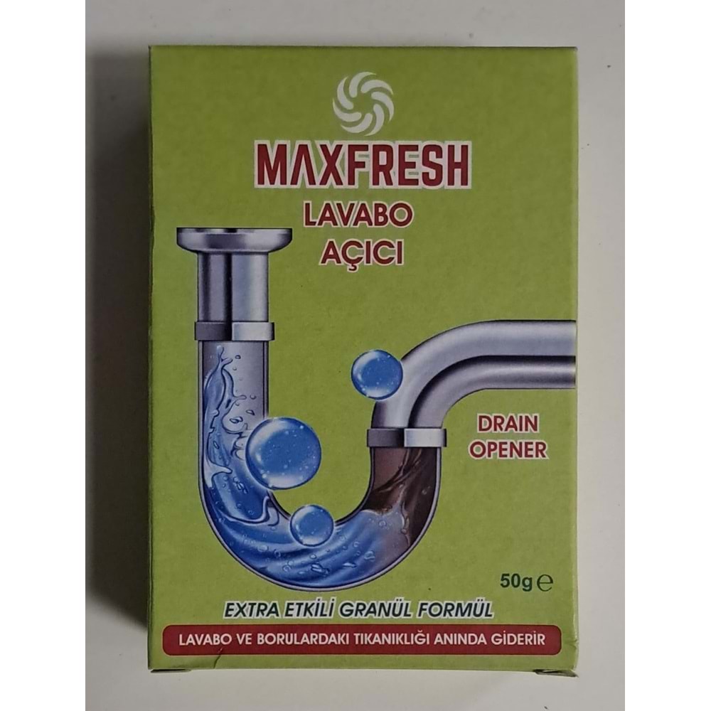 MAXFRESH LAVABO AÇICI 50 gr