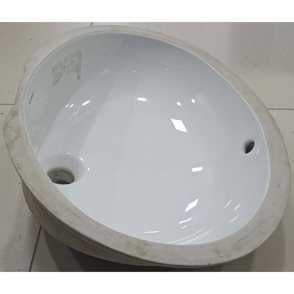 DURAVİT TEZGAH ALTI HİLTON OVAL LAVABO 42X58 H:20