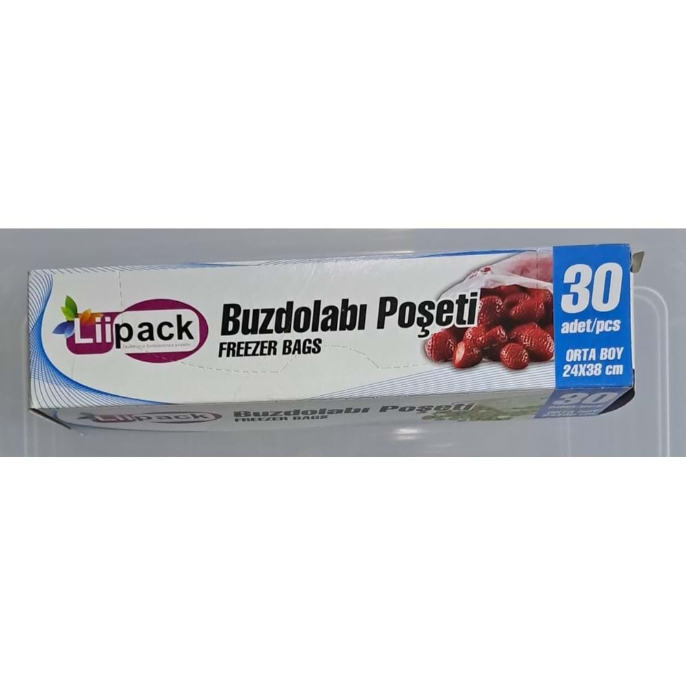 LİİPACK BUZDOLABI POŞETİ ORTA BOY