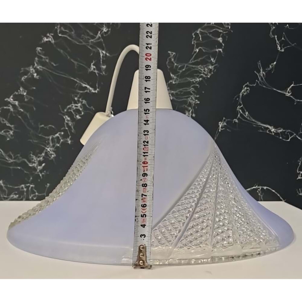RENKLİ CAM AVİZE ( çap : 39cm )