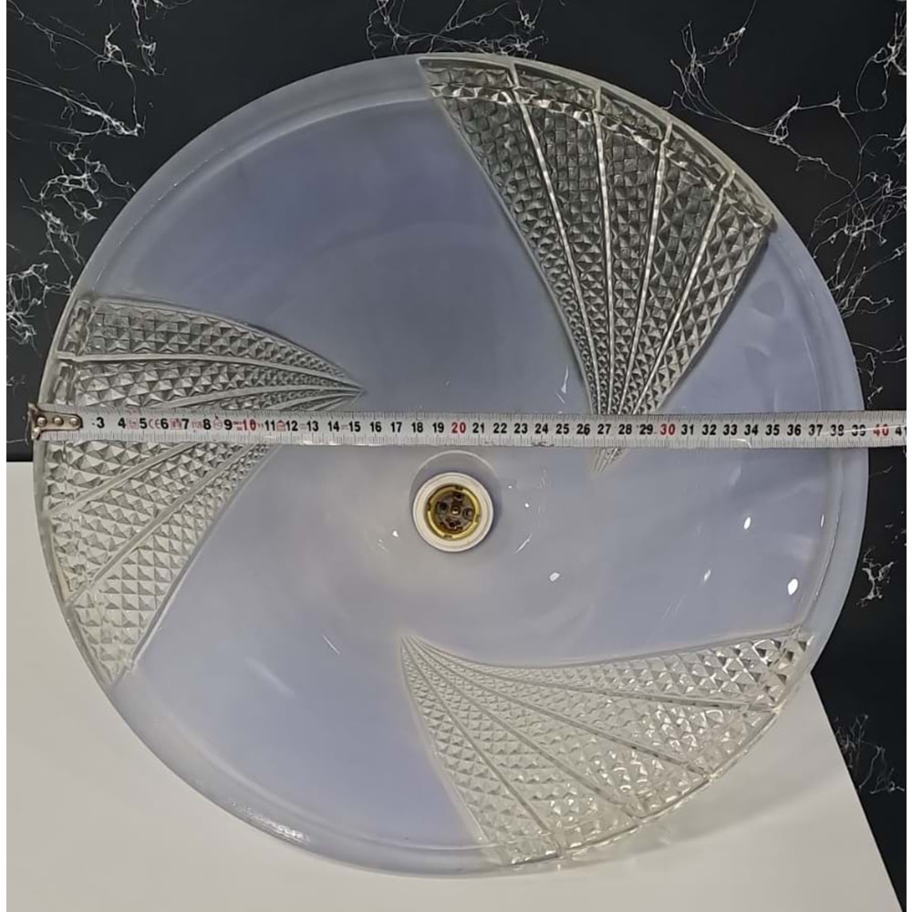 RENKLİ CAM AVİZE ( çap : 39cm )