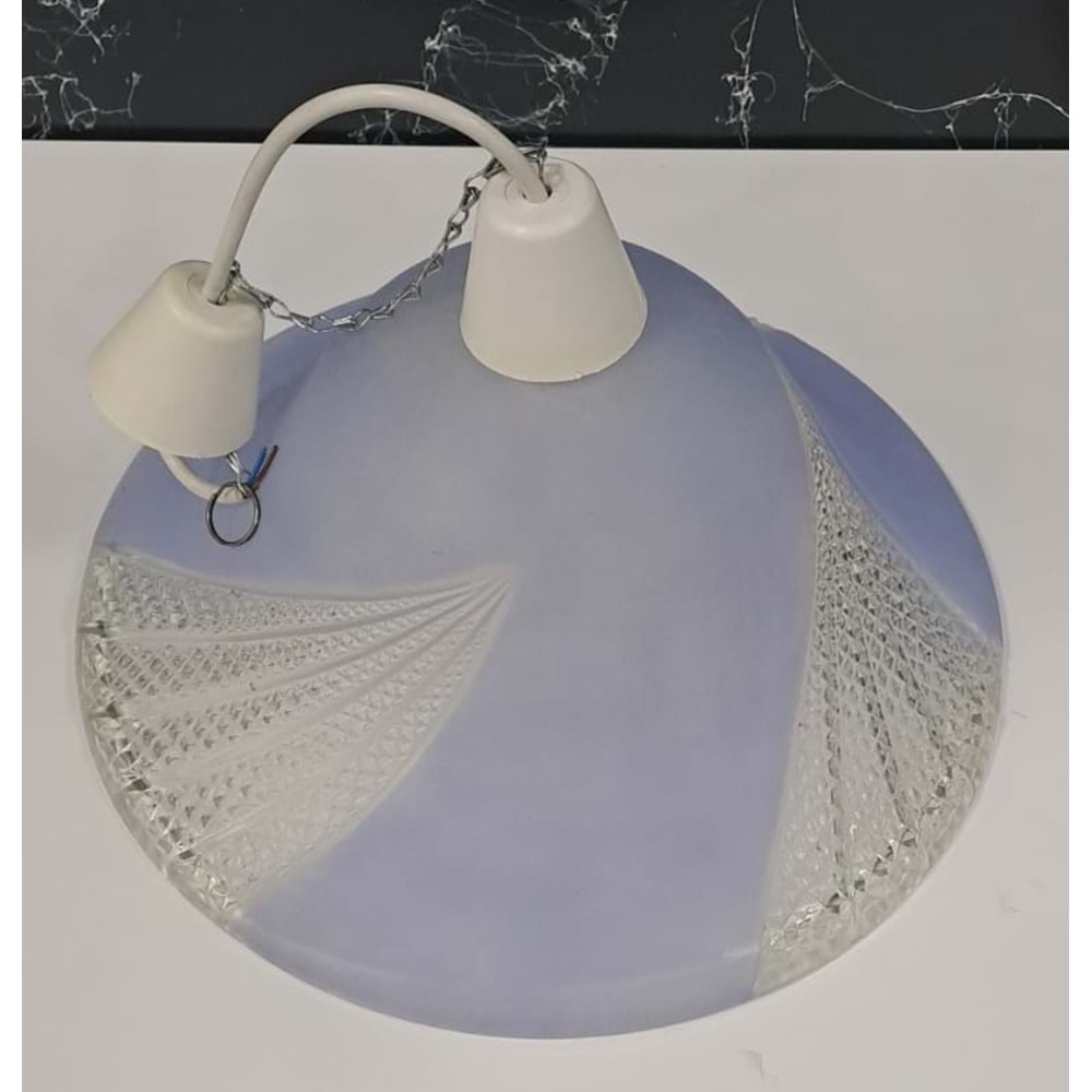 RENKLİ CAM AVİZE ( çap : 39cm )