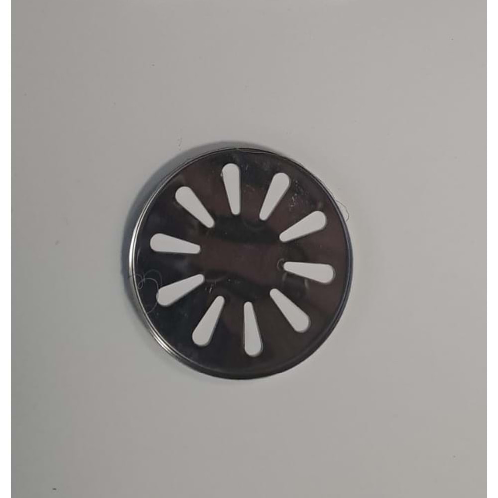 KROM YER SİFONU SÜZGECİ / KROM YER SİFONU KAPAĞI YUVARLAK 8,5 cm