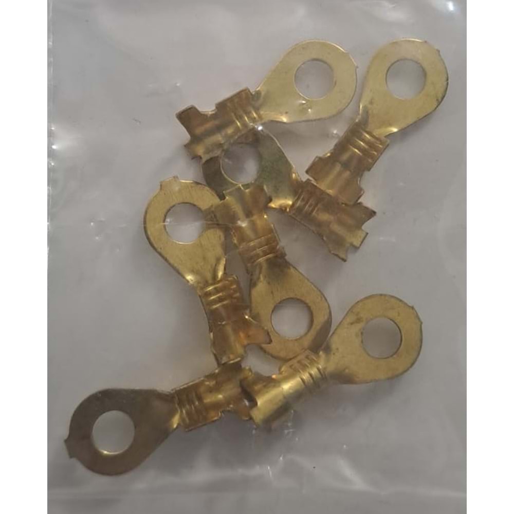 SARI KABLO PABUÇ HALKA (Tks-4 (M4) halka tip terminaller ) 4.2mm - 7 adet