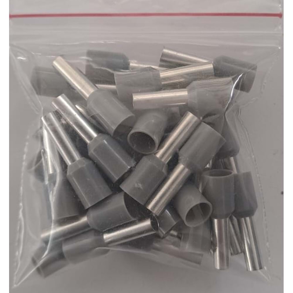 2,5 mm KABLO YÜZÜĞÜ İZOLELİ (40ADET) GRİ