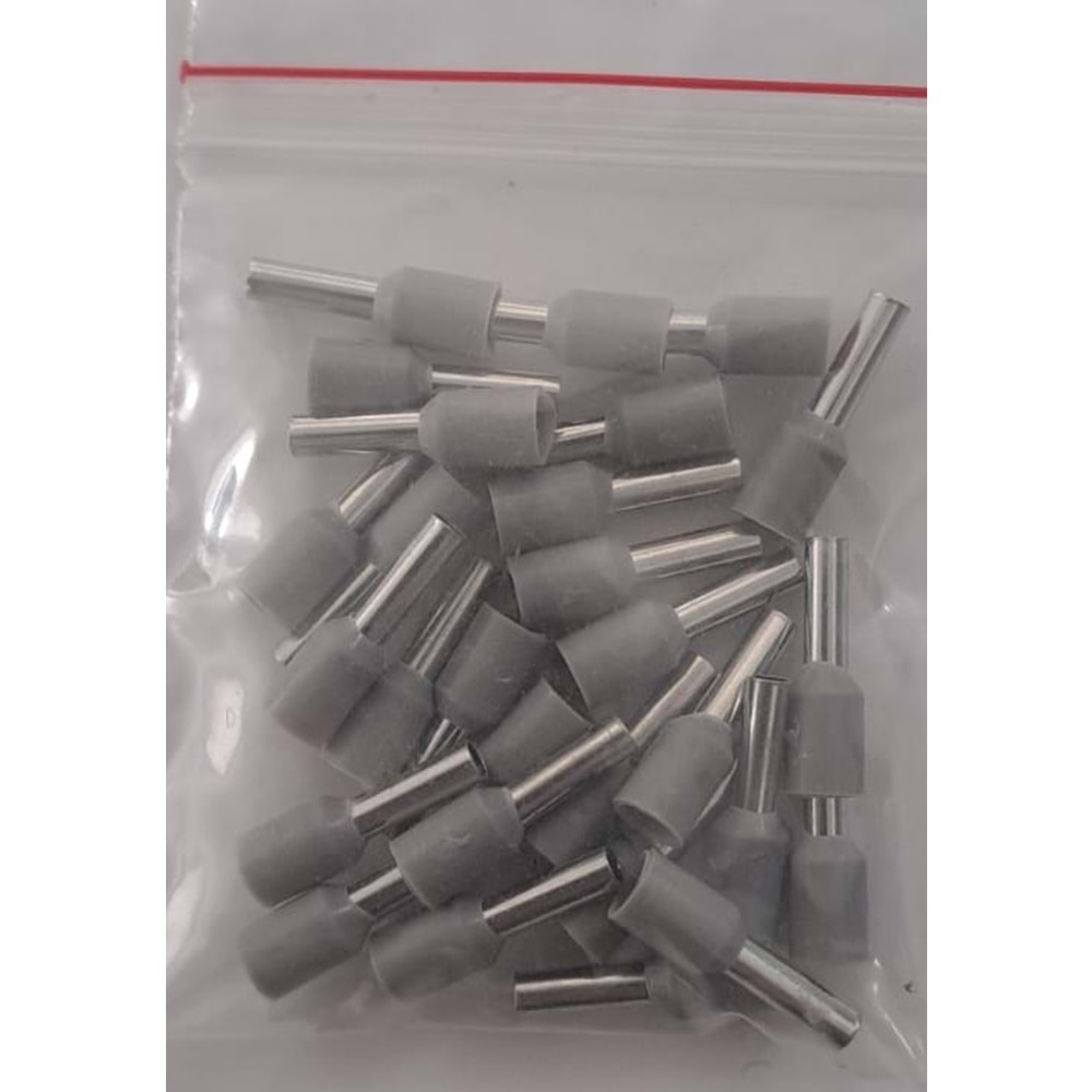 2 mm KABLO YÜZÜĞÜ İZOLELİ (28ADET) GRİ