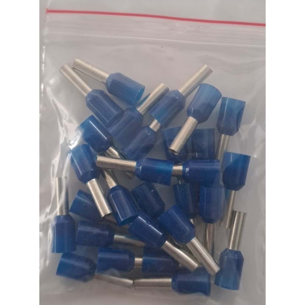 2 mm KABLO YÜZÜĞÜ İZOLELİ (28ADET) MAVİ