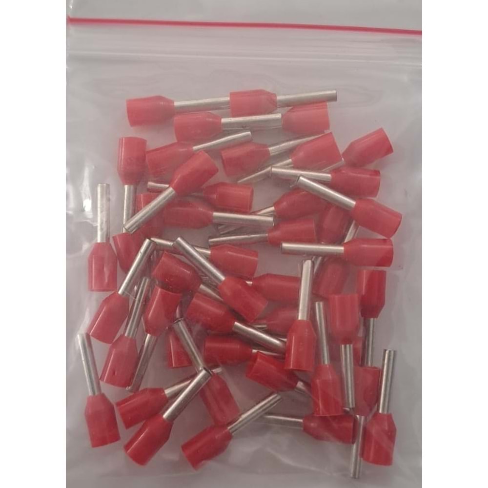 1 mm KABLO YÜZÜĞÜ İZOLELİ (47ADET) KIRMIZI