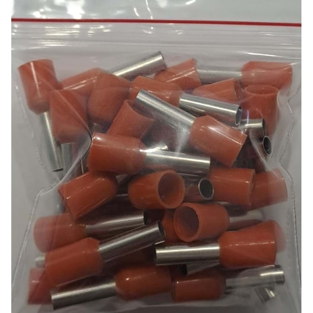 2,5 mm KABLO YÜZÜĞÜ İZOLELİ (42ADET) AÇIK KAHVERENGİ