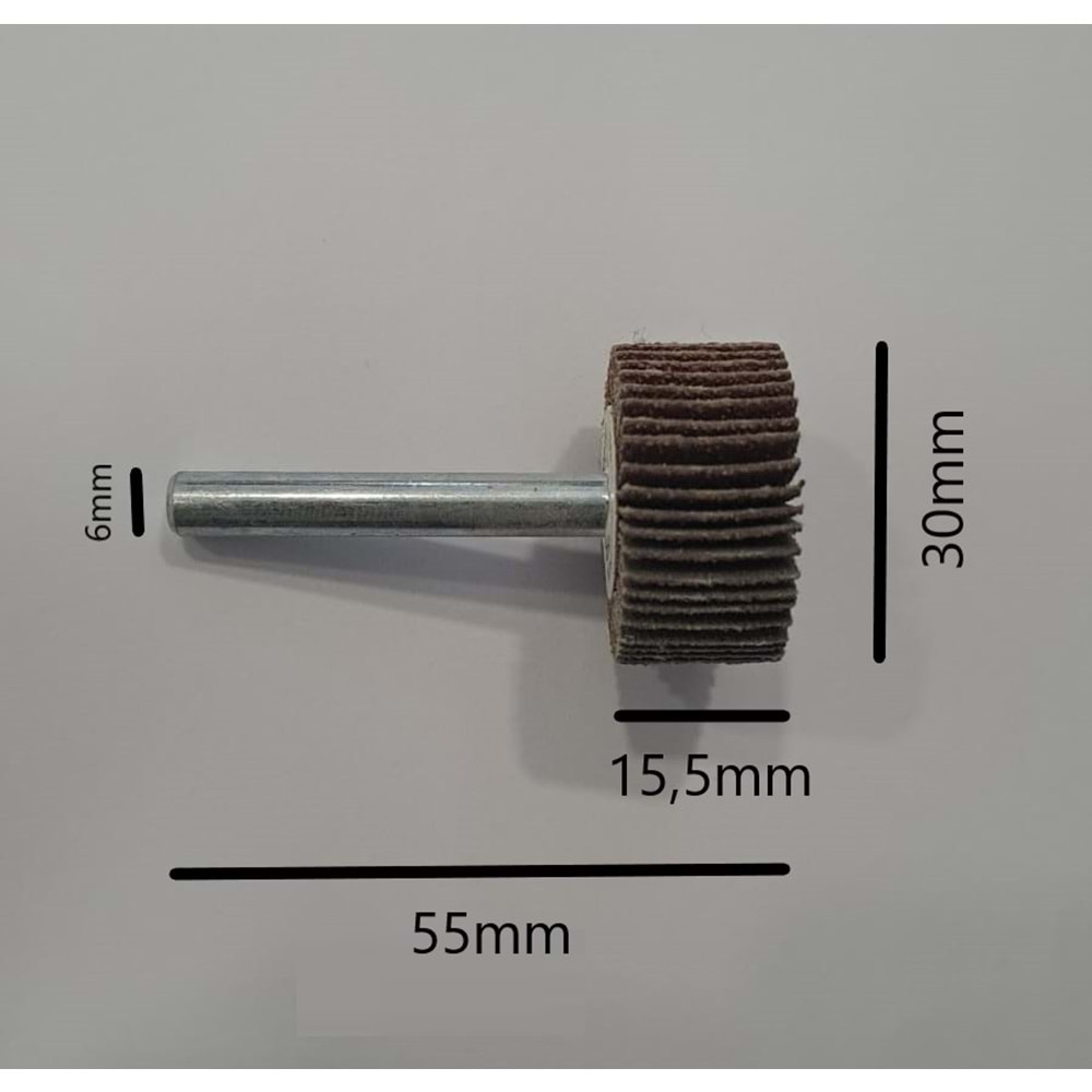MATKAP UCU YAPRAK ZIMPARA 60 KUM 30 mm ( MADE IN GERMANY )