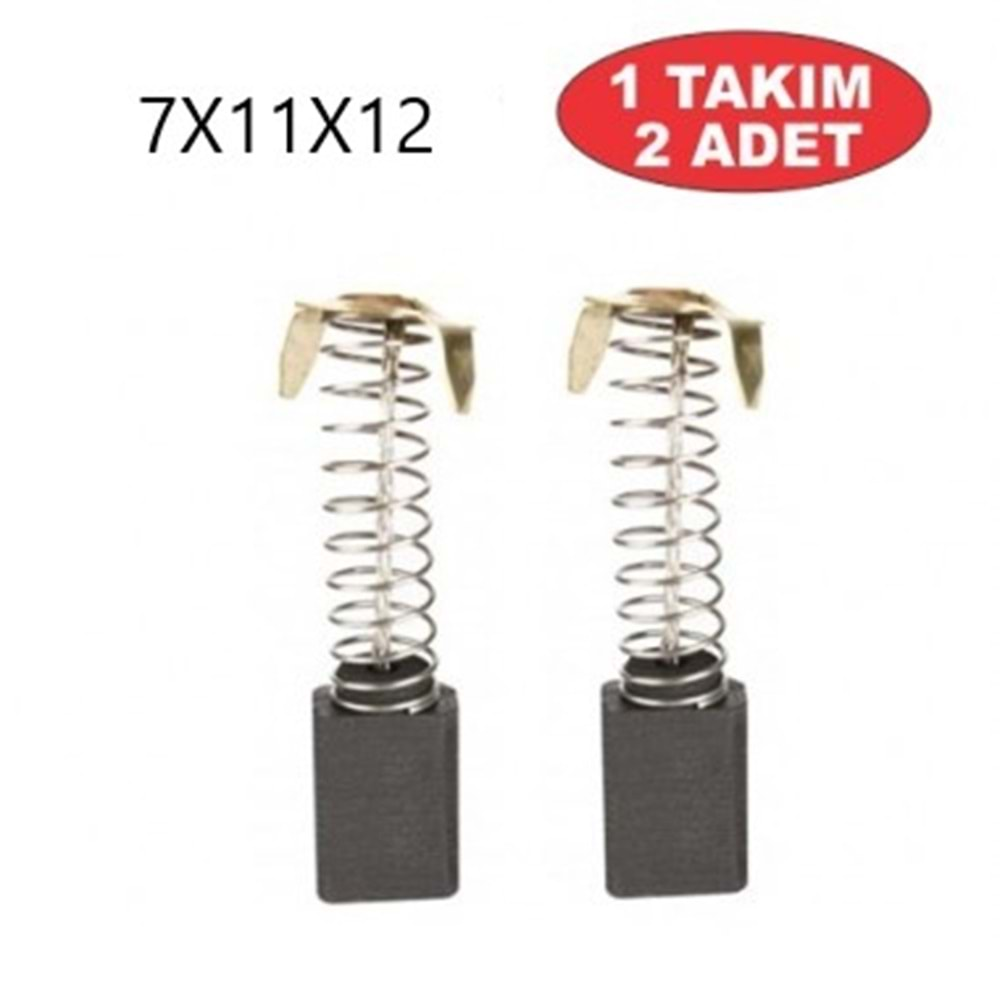 HİTACHİ TİPİ MOTOR KÖMÜRÜ YAYLI 7mmX11mmX12mm