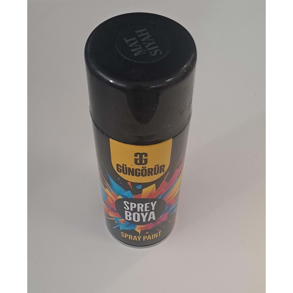 GÜNGÖRÜR SPREY BOYA 400 ml - MAT SİYAH
