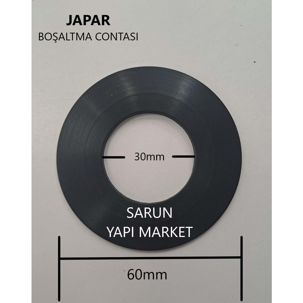 JAPAR - KONİK - GÖMME REZERVUAR CONTASI (DIŞ ÇAP 60mm / İÇ ÇAP 30mm )