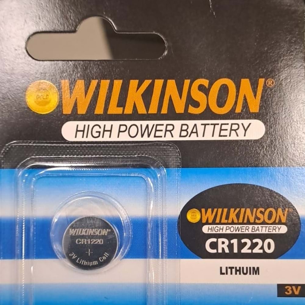 WILKINSON CR1220 3 V PİL LITHUIM ( 1 ADET FİYATIDIR )