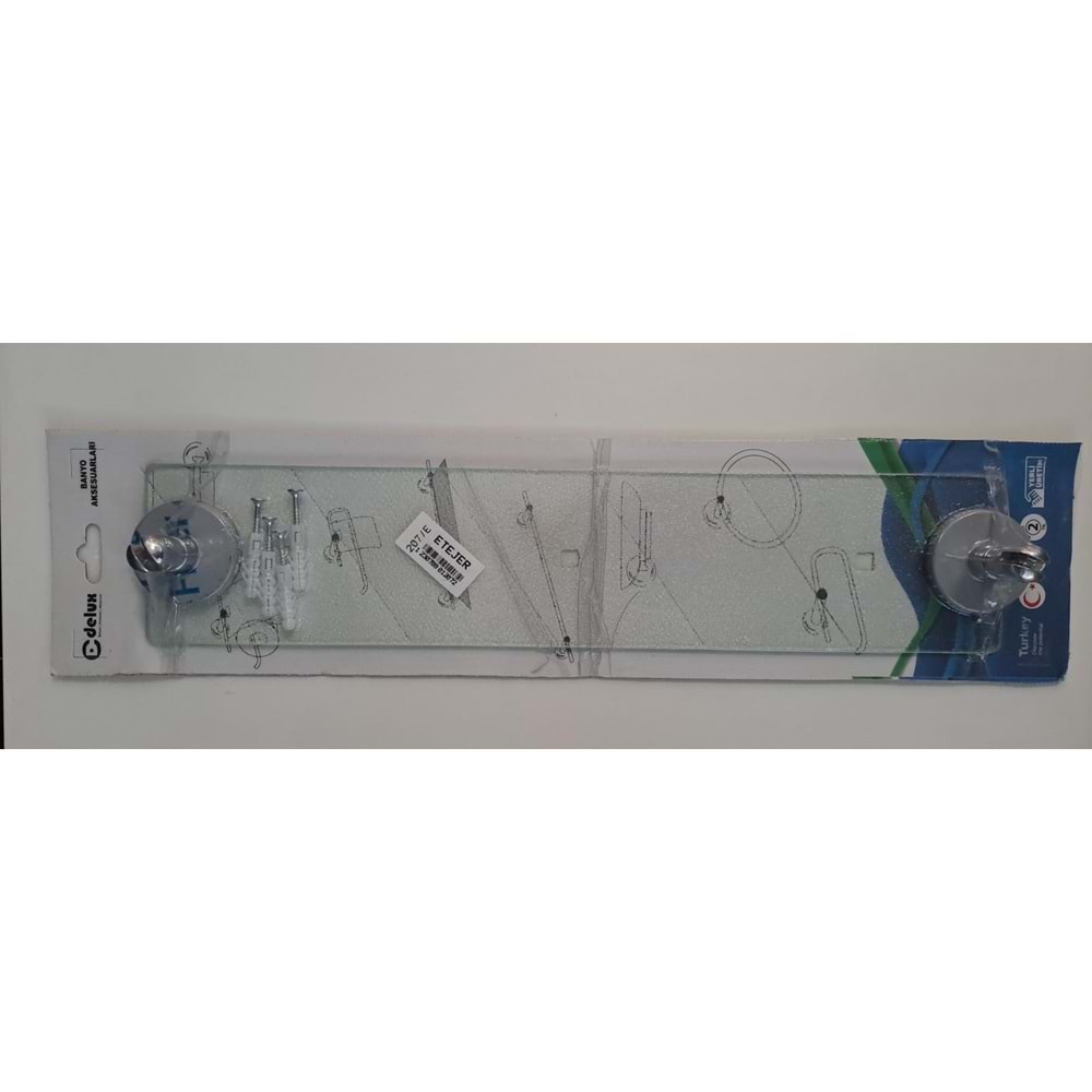 DELUX CAM ETEJER - ETAJER ( 40x8cm ) - VAKUMLU AMBALAJ - BUZLU CAM