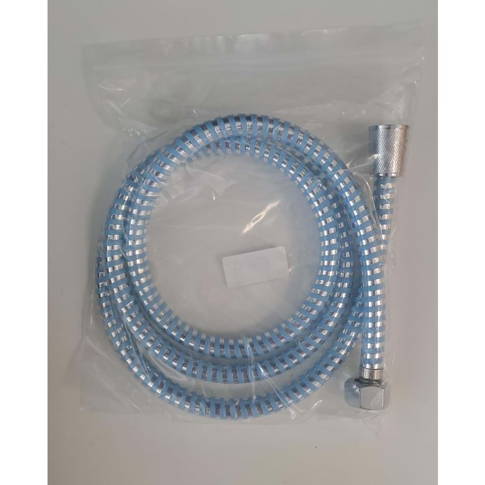 PLASTİK DUŞ HORTUMU RENKLİ HALKALI 1/2-1/2