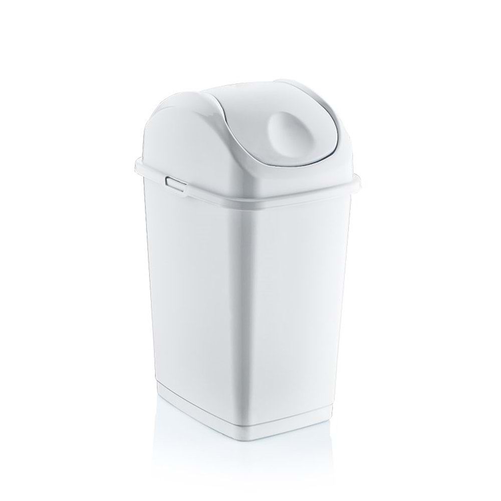 DÜNYA İTMELİ ÇÖP KOVASI SLIM 10 lt (09402) ( 240mm x 195mm x 365mm )