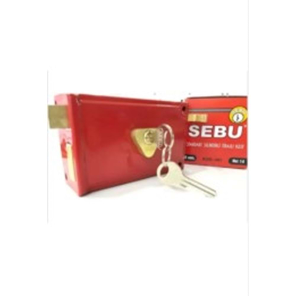 SEBU TRAJLI ( TİRAJLI ) KİLİT KARE 14 cm 70mm SİLİNDİRLİ TRAJLI ( TİRAJLI ) KİLİT - DEMİR KAPI KİLİDİ - 401