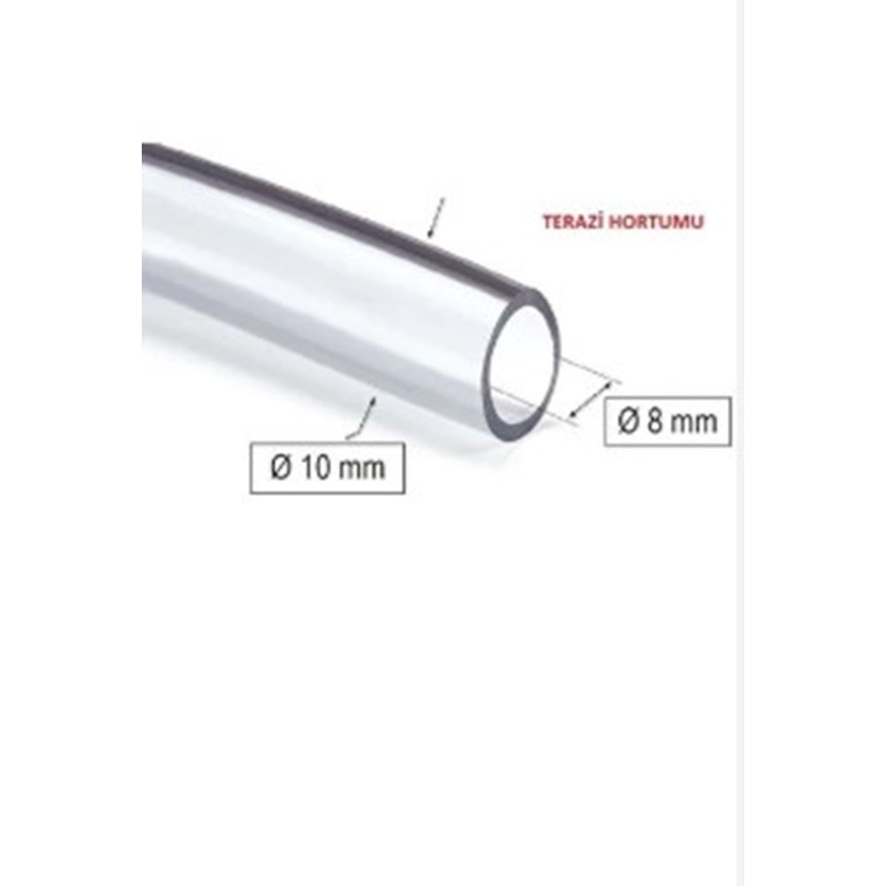 HORTUM TERAZİ ŞEFFAF 10 mm ( 1 METRE FİYATIDIR )