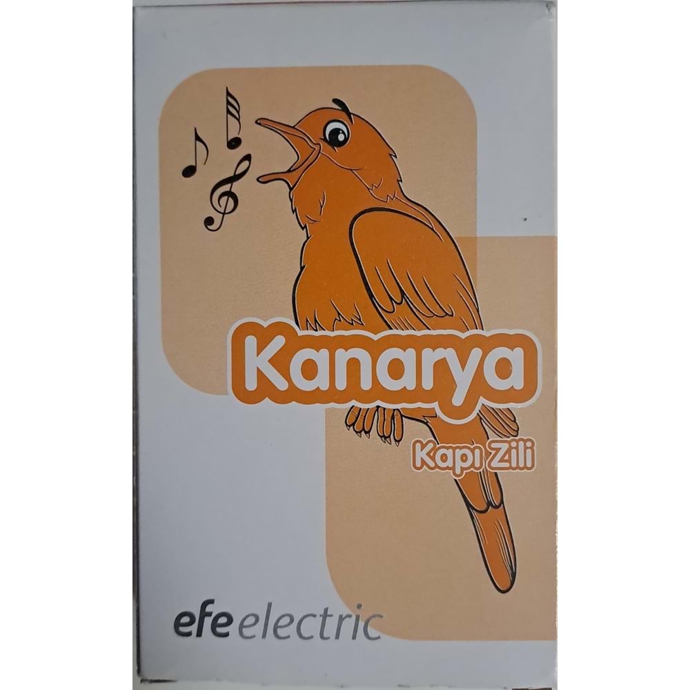 EFE ELEKTRİK KANARYA SESLİ KAPI ZİLİ 12V