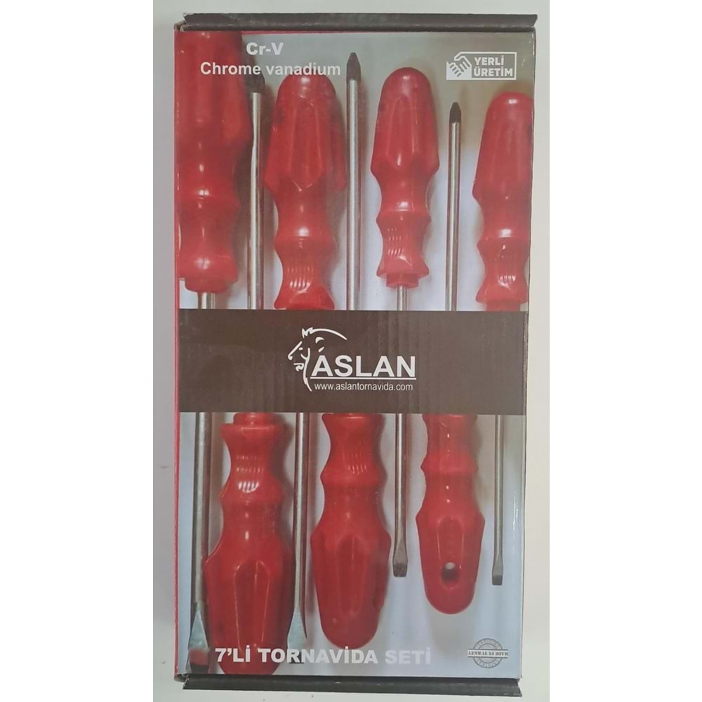 ASLAN 7 Lİ TORNAVİDA SETİ 7 PARÇA