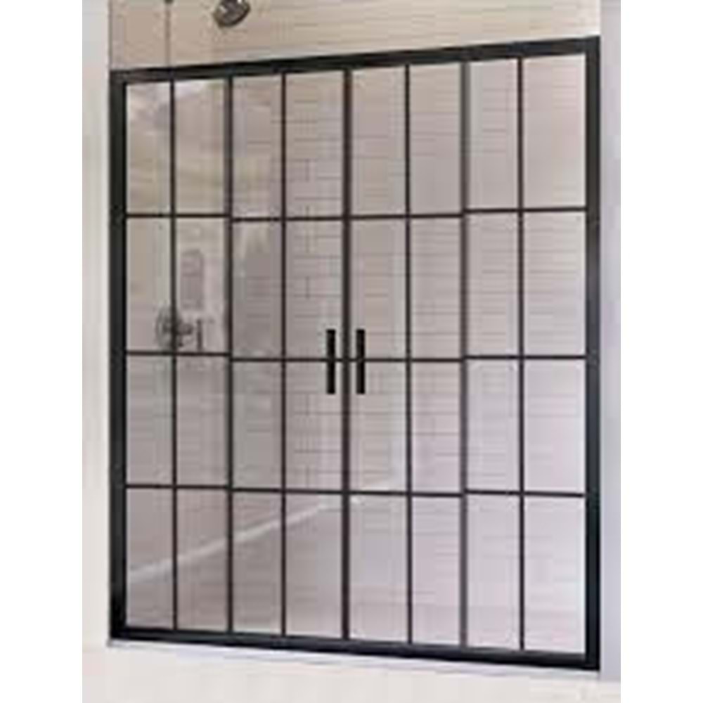 DUŞAKABİN 6mm CAM 2 SABİT 2 ÇALIŞIR 140-160 cm H:190cm - SARUN YAPI MARKET A.Ş. - KAROLAJ