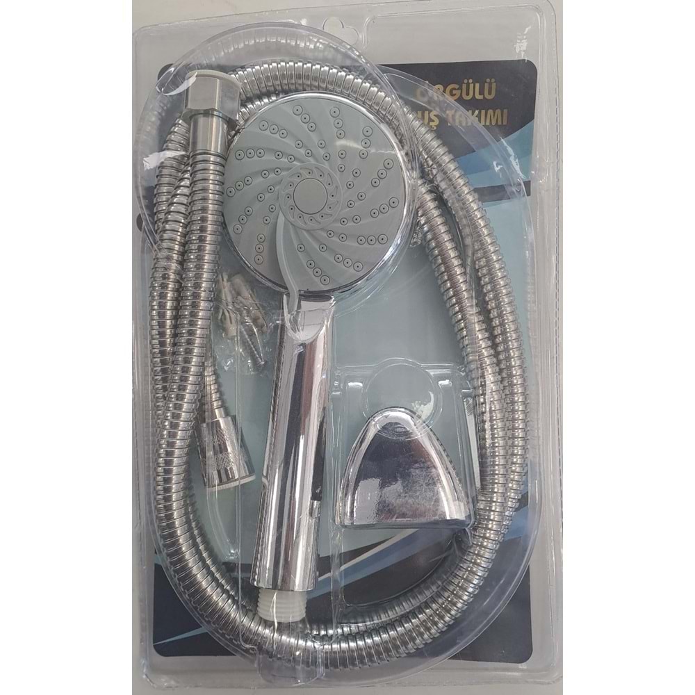 MAFSALLI DUŞ SETİ DENİZ - HALELİ (ÖRGÜLÜ HORTUM FONKSİYONLU EL DUŞU) - VAKUM AMBALAJ - ( KARIŞIK MODEL )
