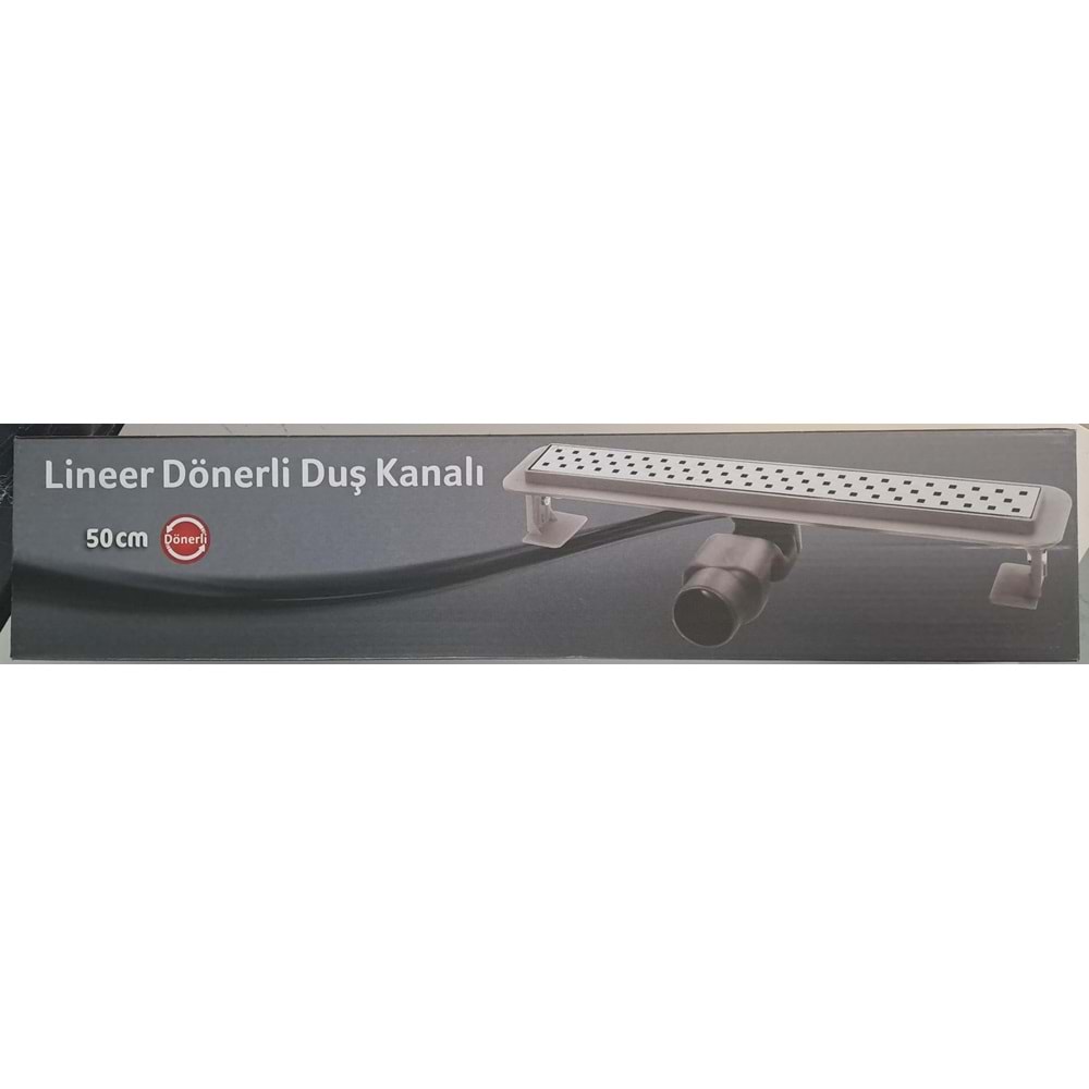 DUŞ KANALI ETEKLİ 50cm X Ø50 DÖNERLİ - EKO