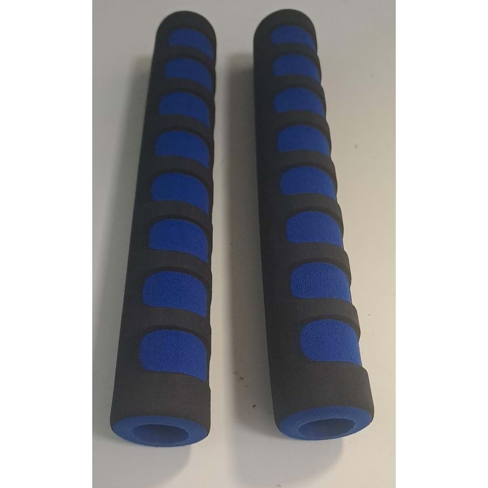 BİSİKLET ELCİK KILIFI SÜNGER ( MAVİ - SİYAH ) (1 ÇİFT )