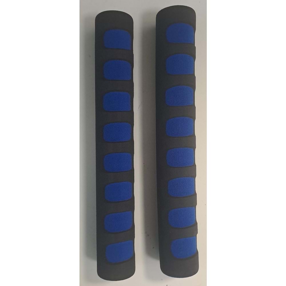 BİSİKLET ELCİK KILIFI SÜNGER ( MAVİ - SİYAH ) (1 ÇİFT )