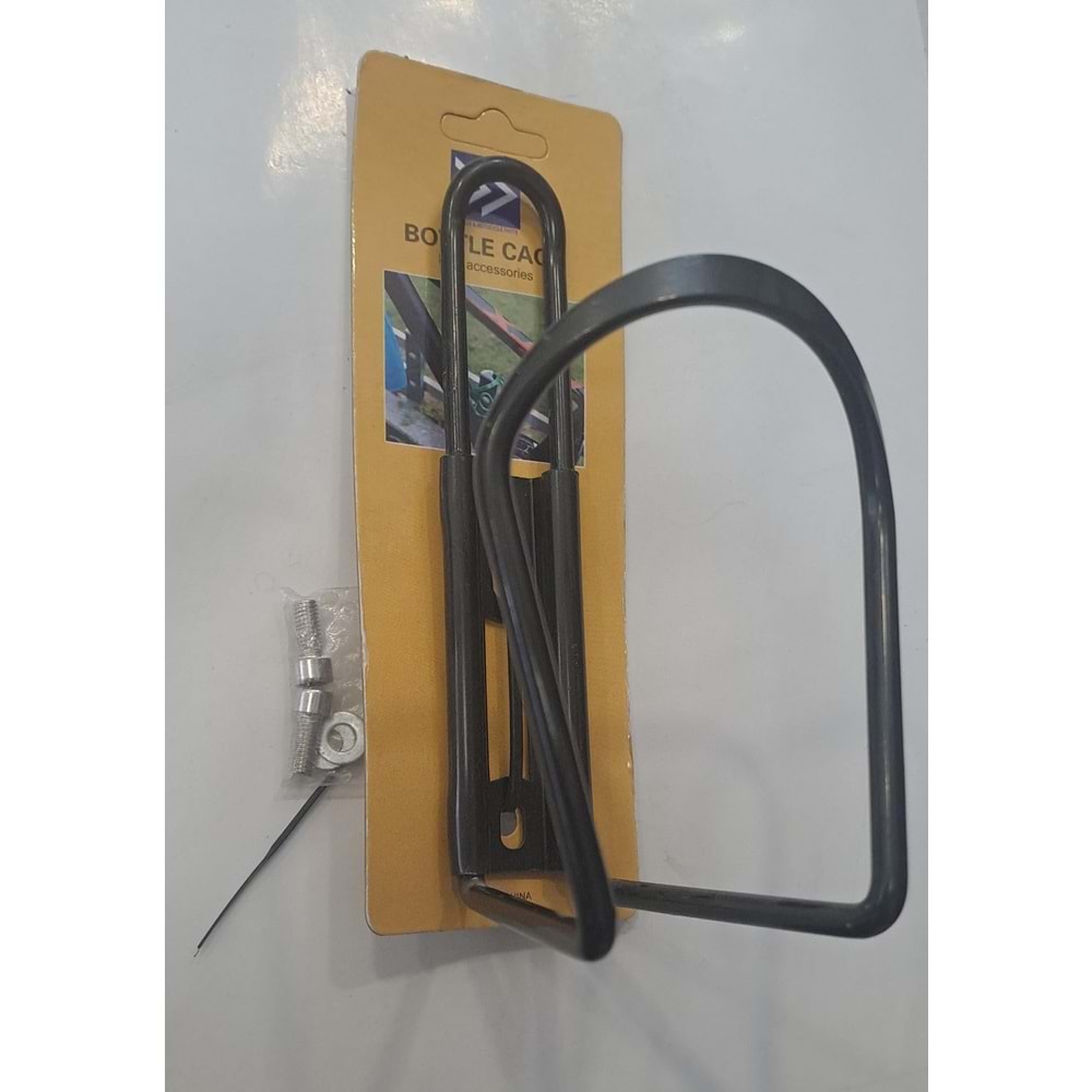 BİSİKLET MATARA KAFESİ ALÜMİNYUM - BİSİKLET SULUĞU ( SİYAH )