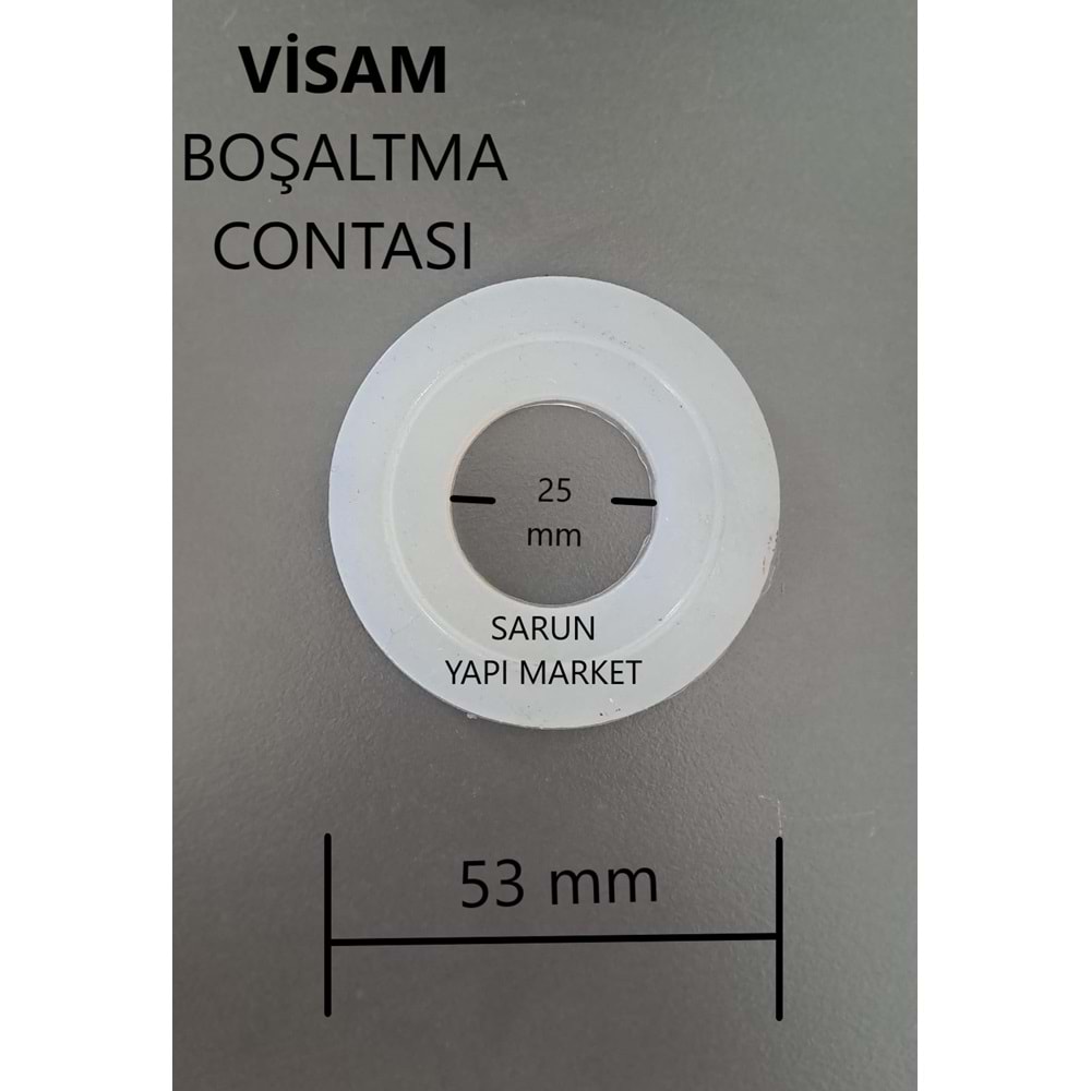 VİSAM - GÖMME REZERVUAR DENİZ İÇ TAKIM CONTASI (DIŞ ÇAP 53mm / İÇ ÇAP 25mm )