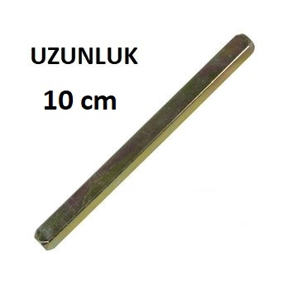 KAPI KOLU DEMİRİ KARE / KAPI KOLU MİLİ KARE 10 cm