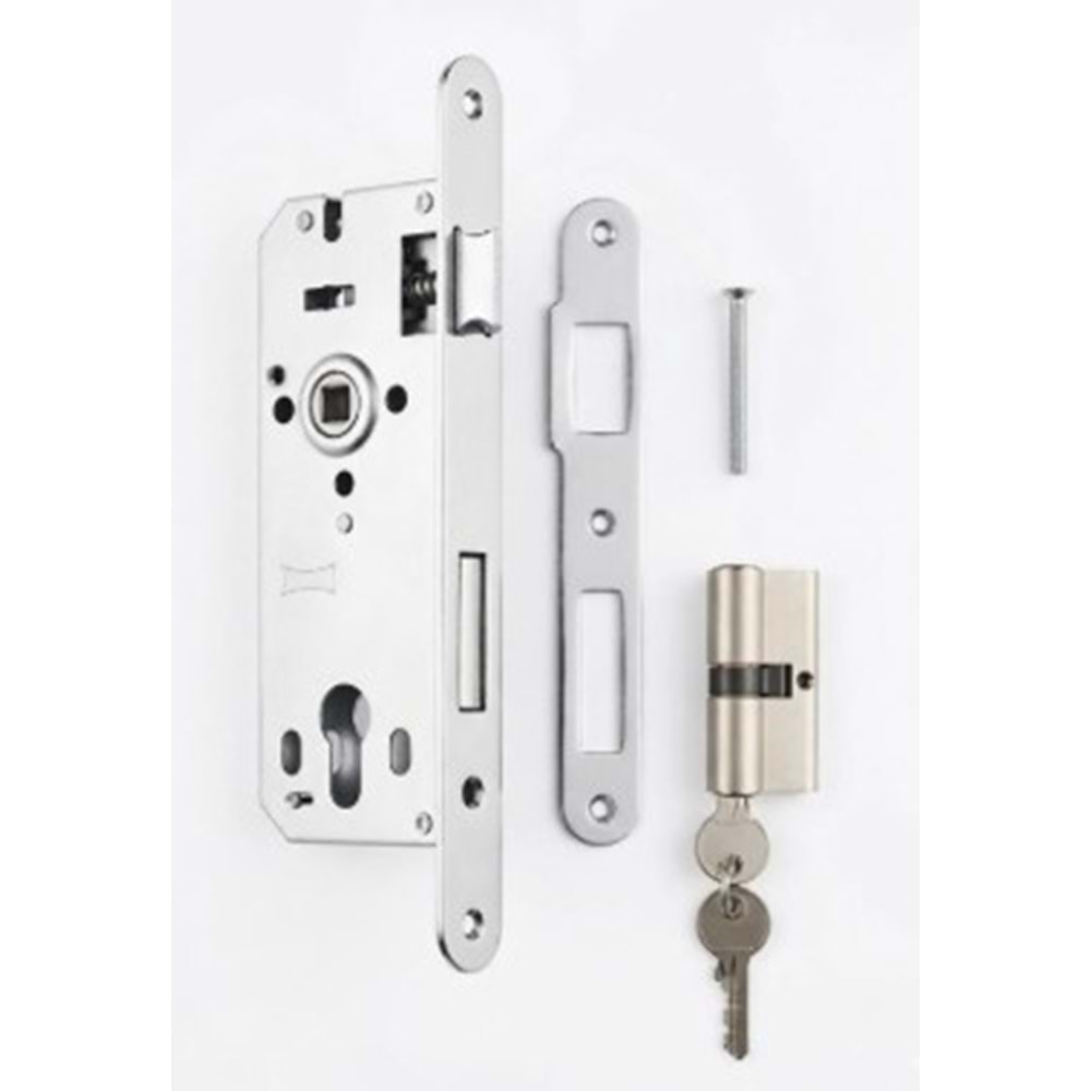 ÖZCANLAR KİLİT RS40 SİLİNDİRLİ DAİRE KİLİDİ - GÖMME KİLİT - 40 mm - DAİRE GİRİŞ KAPI KİLİDİ