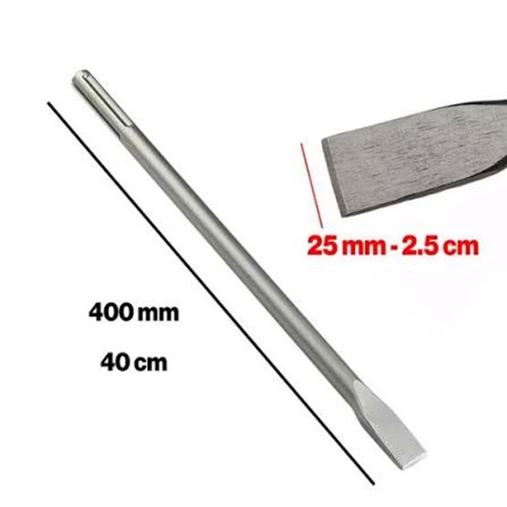 18 x 400 x 25mm SDS MAX KIRICI MAKİNE İÇİN KESKİ