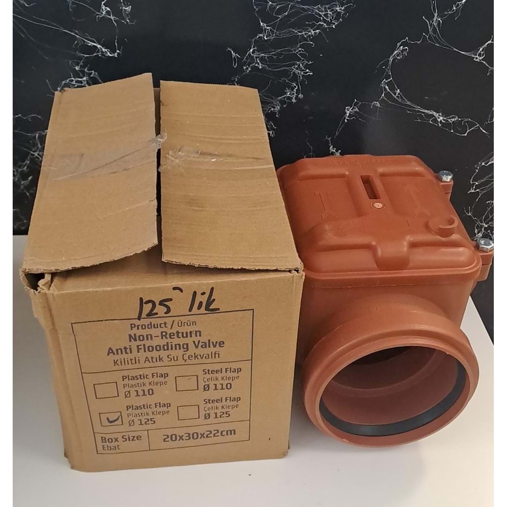 PVC ÇEKVALF Ø125