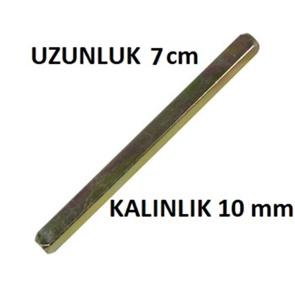 KAPI KOLU DEMİRİ KARE / KAPI KOLU MİLİ KARE 7 cm