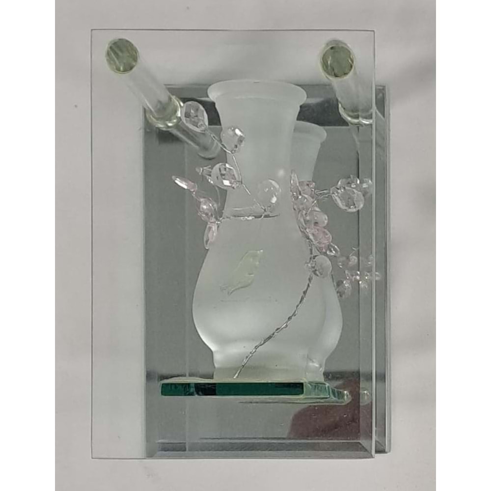 BİBLO AYNALI CAM VAZO NF6-1 ( 7 x 10 x 15 cm )