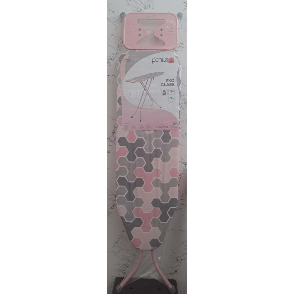 PERİLLA ÜTÜ MASASI EKO CLASS SOFT PEMBE FİŞSİZ ( UAS-15001-01 )